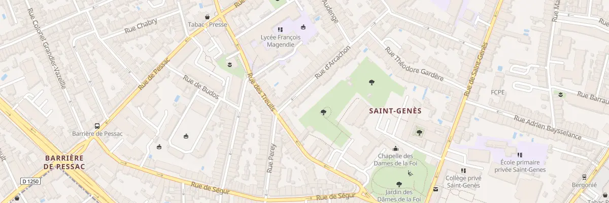 Plan du 52 Rue d’Arcachon à Bordeaux