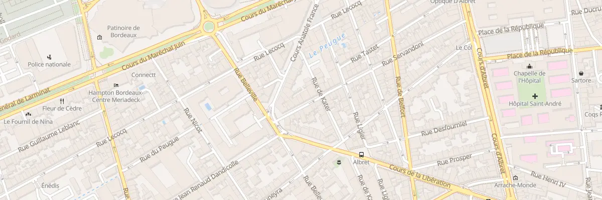 Plan du 59 Rue Servandoni à Bordeaux