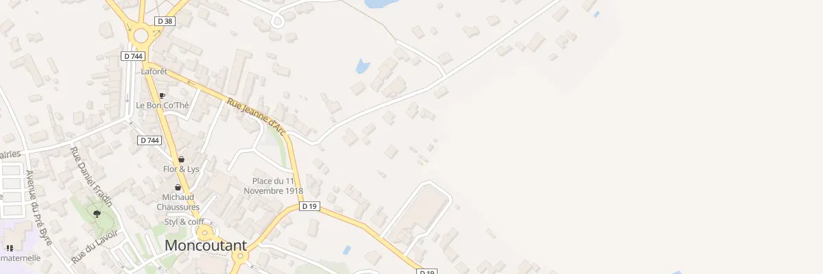 Plan du 6 Rue de la Caillère à Moncoutant-sur-Sèvre
