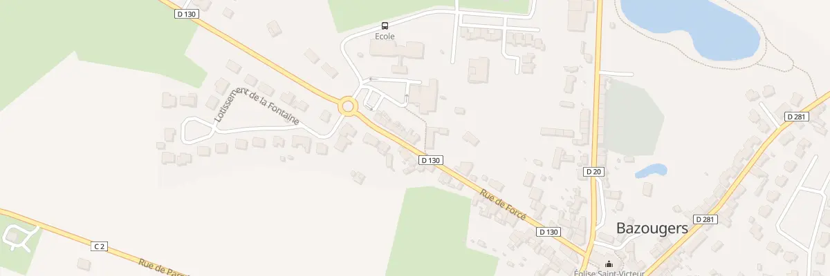 Plan du 16 Rue de Forcé à Bazougers