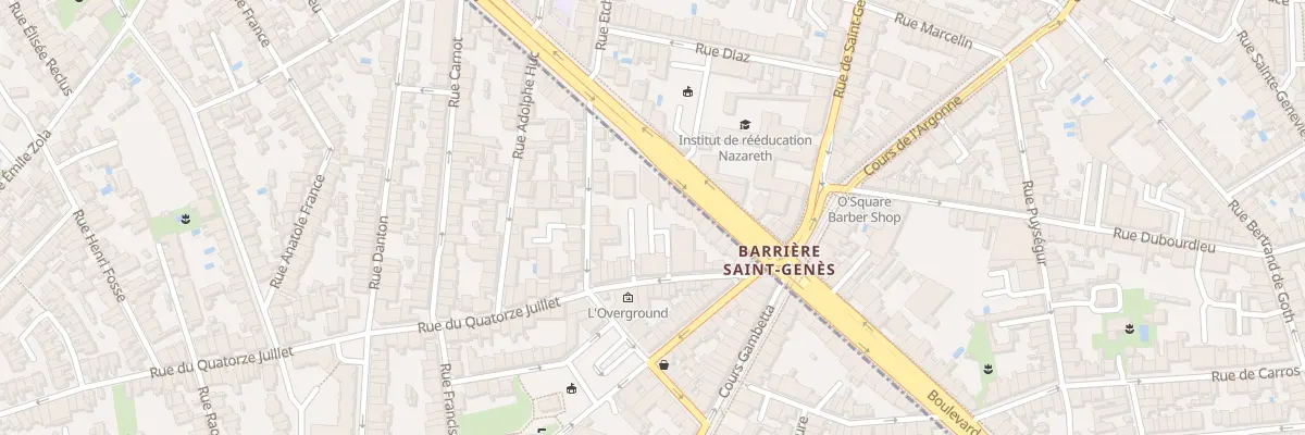 Plan du 15 Rue du Quatorze Juillet à Talence