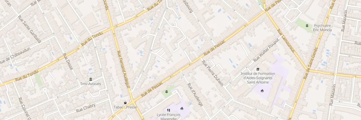 Plan du 141 Rue de Pessac à Bordeaux