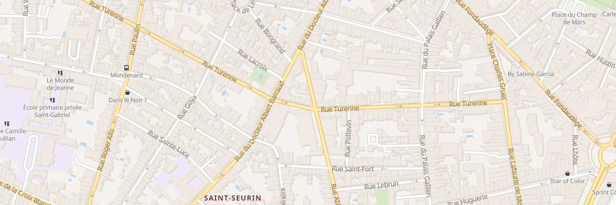 Plan du 129 Rue Abbé de l’Epée à Bordeaux