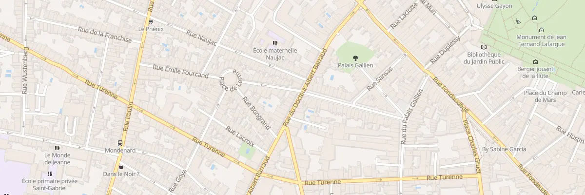 Plan du 97 Rue du Docteur Albert Barraud à Bordeaux