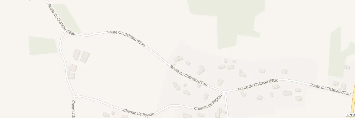 Plan du 1921 Rte du Château d’Eau à Audignon