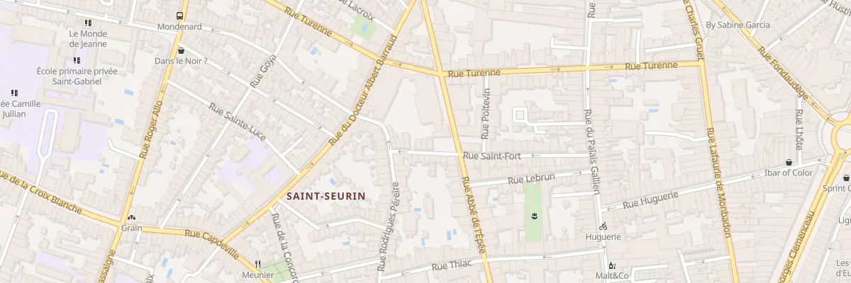 Plan du 33 Rue Saint-Fort à Bordeaux