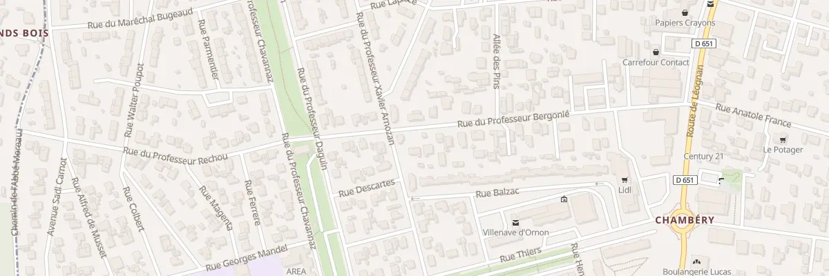 Plan du 42 Rue Professeur Bergonié à Villenave-d’Ornon