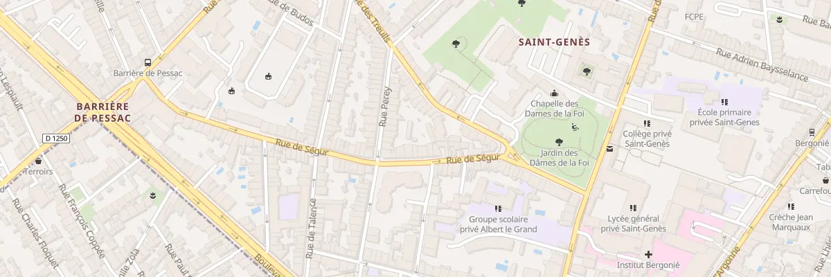 Plan du 76 Rue de Ségur à Bordeaux