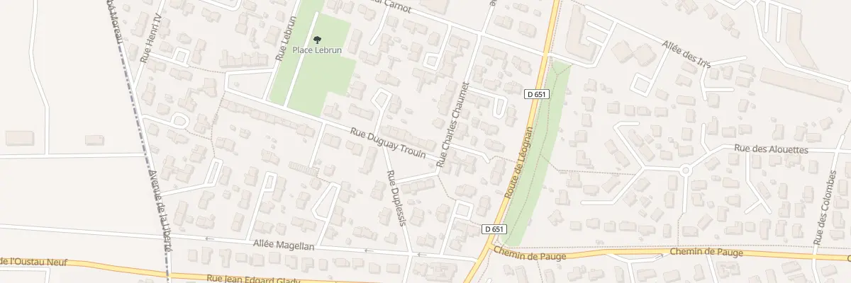 Plan du 3 Rue Duguay Trouin à Villenave-d’Ornon