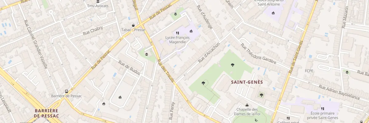 Plan du 47 Rue d’Arcachon à Bordeaux