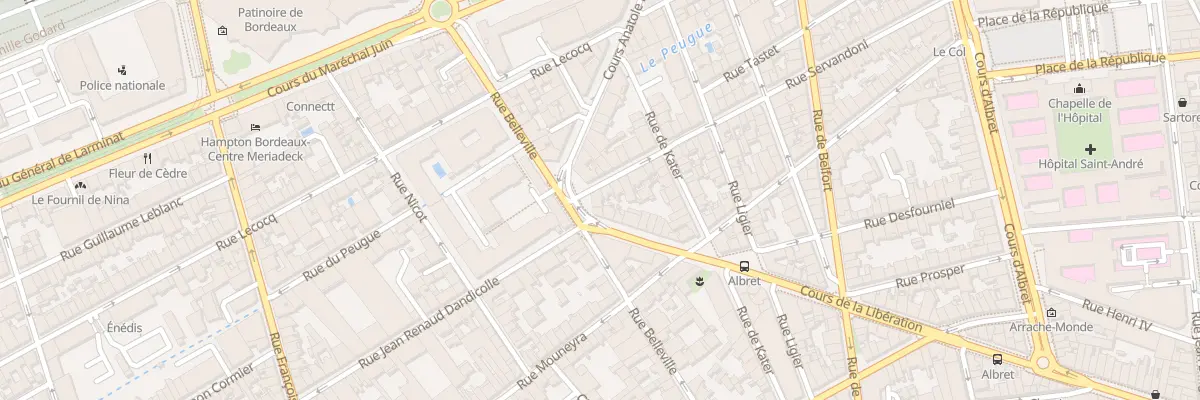Plan du 72 Rue Servandoni à Bordeaux