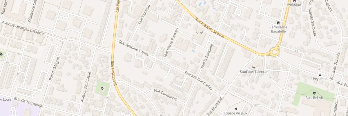 Plan du 22 Rue Antoine Carles à Talence
