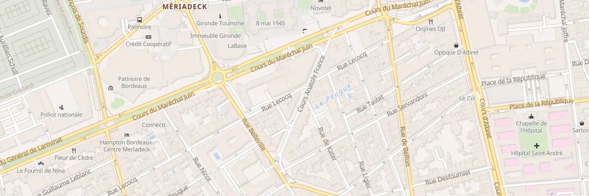Plan du 52 Rue Lecocq à Bordeaux