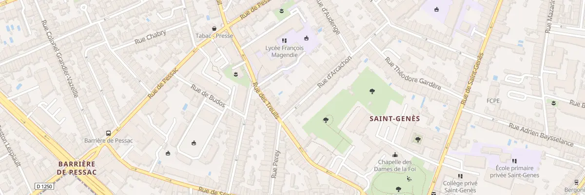 Plan du 51 Rue d’Arcachon à Bordeaux