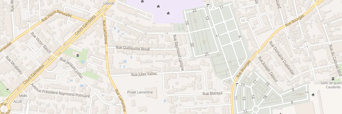 Plan du 47 Rue Guillaume Boue à Talence