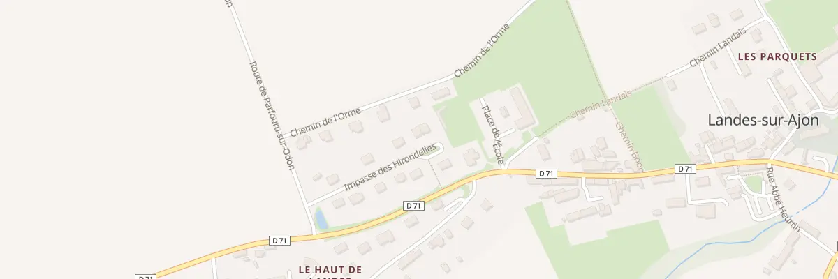 Plan du 4 L’Orme de Landes à Landes-sur-Ajon
