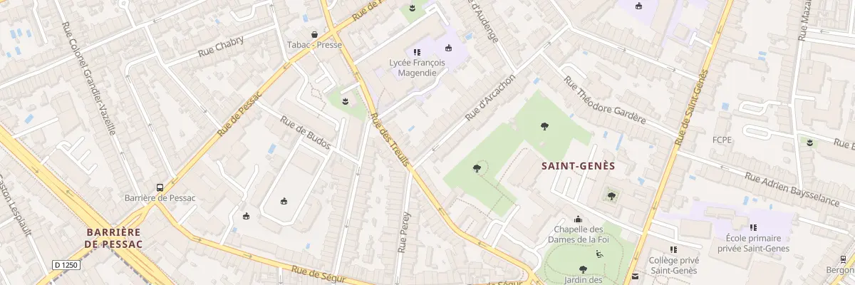 Plan du 53 Rue d’Arcachon à Bordeaux