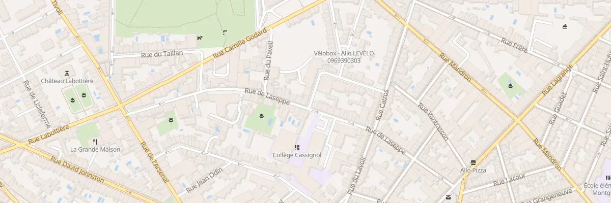 Plan du 61 Rue de Laseppe à Bordeaux