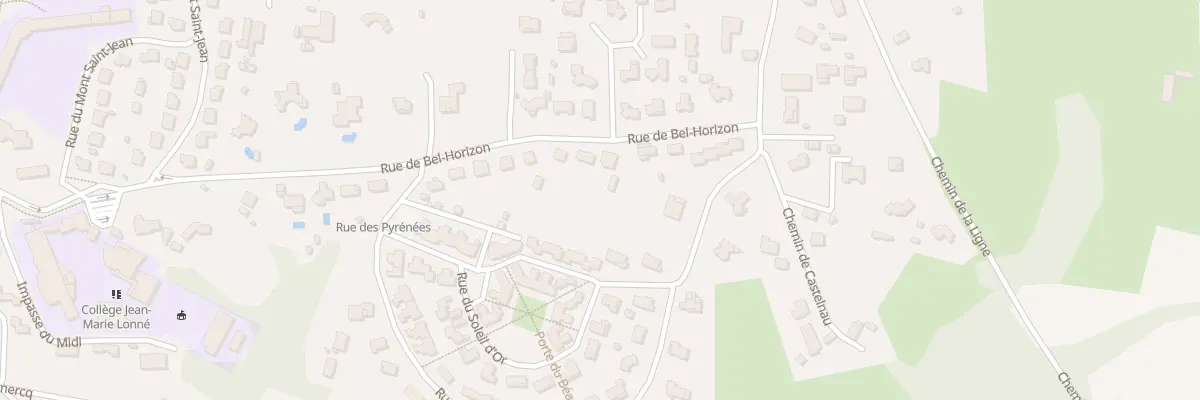 Plan du 404 Rue de Bel-horizon à Hagetmau