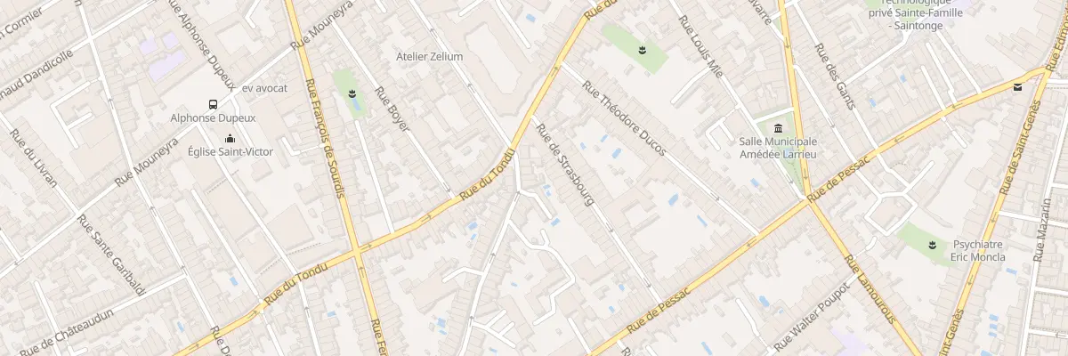 Plan du 8 Rue de Landiras à Bordeaux