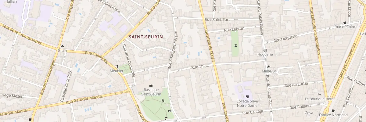 Plan du 45 Rue Thiac à Bordeaux