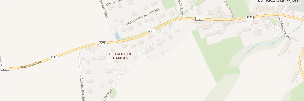 Plan du 105 Rue des Grands Champs à Landes-sur-Ajon