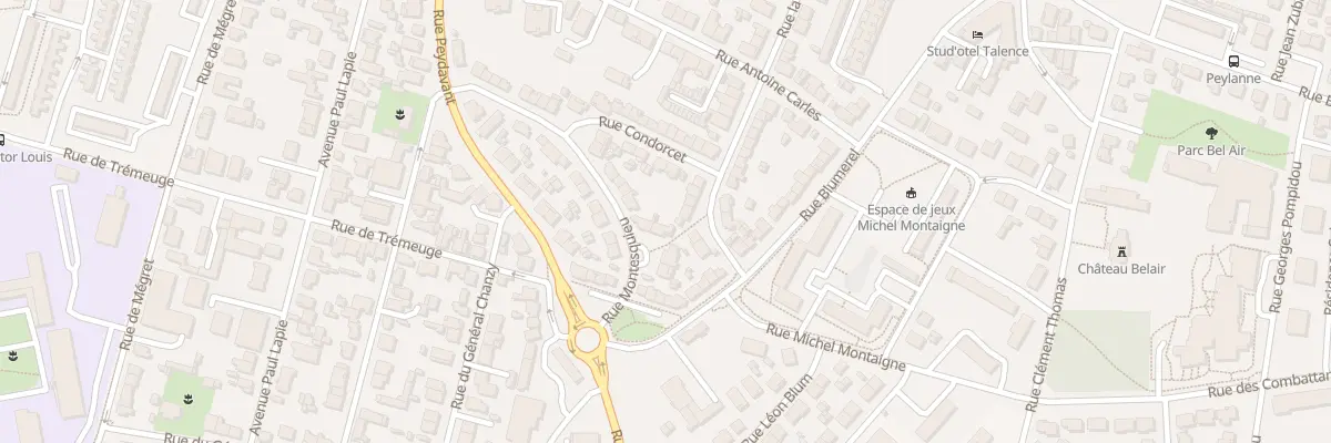 Plan du 32 Rue Montesquieu à Talence