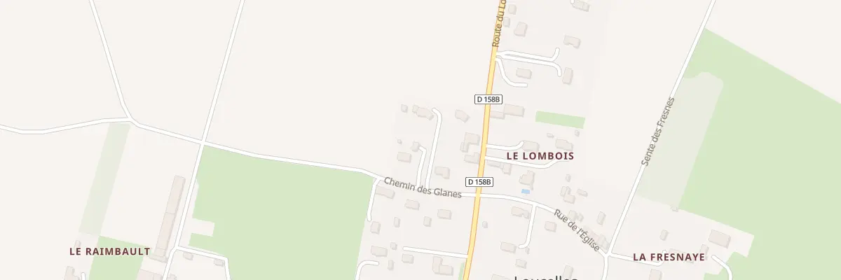 Plan du 2 Che des Glanes à Loucelles