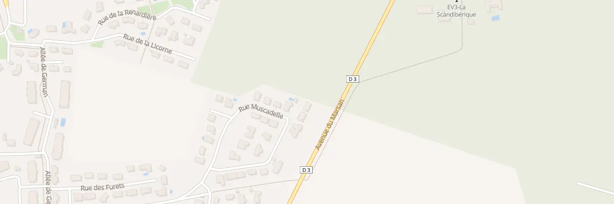 Plan du 591 Rue Muscadelle à Saint-Perdon