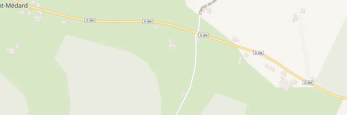 Plan du 880 Rte de Casteide Candau à Saint-Médard