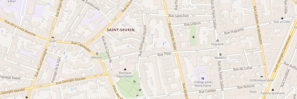 Plan du 47 Rue Thiac à Bordeaux
