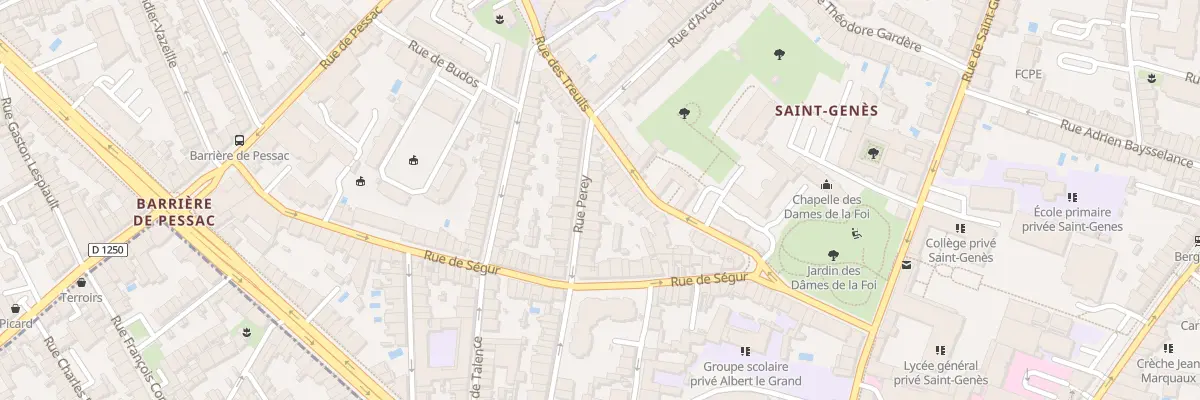 Plan du 12 Rue Perey à Bordeaux