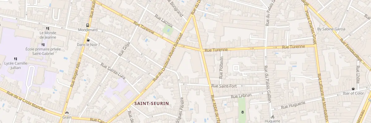 Plan du 70 Rue de Turenne à Bordeaux