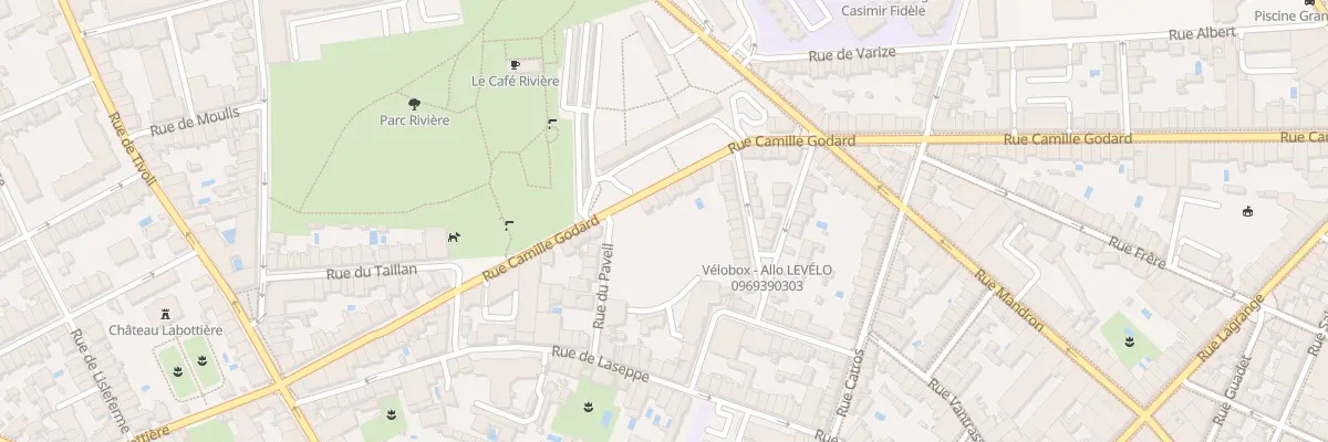 Plan du 204 Rue Camille Godard à Bordeaux