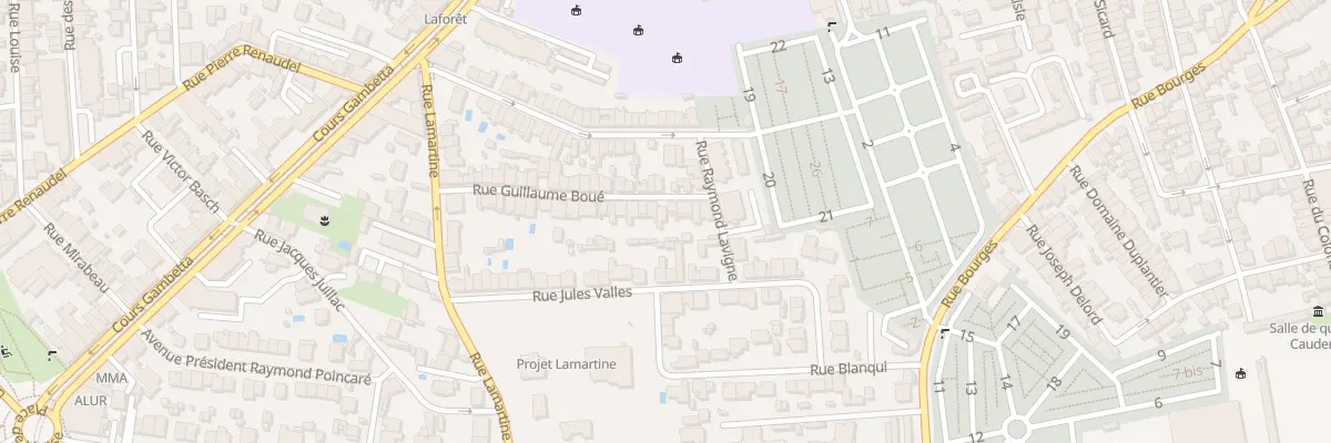 Plan du 43 Rue Guillaume Boue à Talence