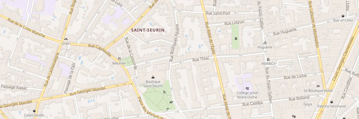 Plan du 49 Rue Thiac à Bordeaux