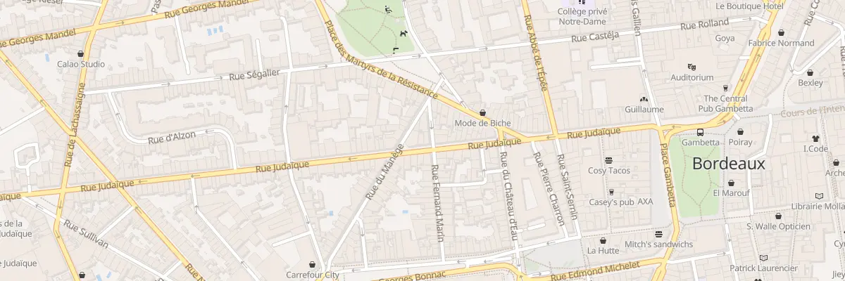 Plan du 69 Rue Judaïque à Bordeaux