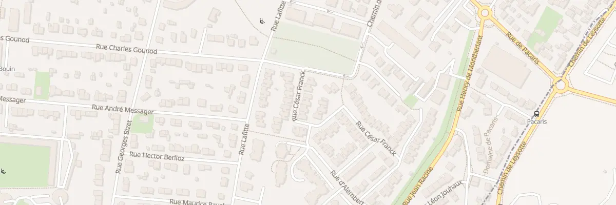 Plan du 8 Rue César Franck à Talence