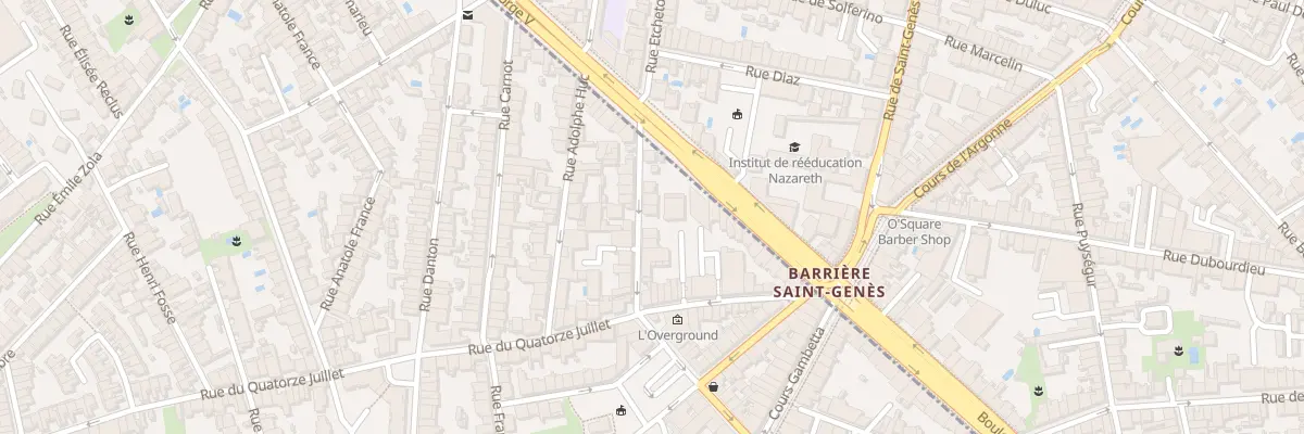 Plan du 12 Rue Charles Laterrade à Talence