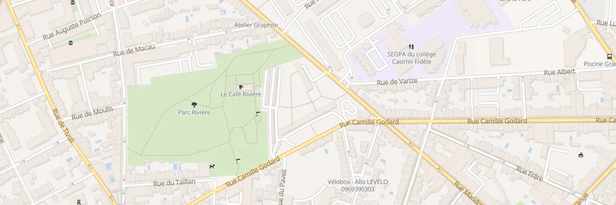 Plan du 181 Rue Camille Godard à Bordeaux