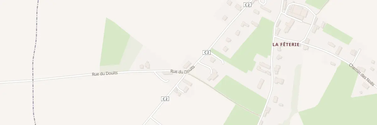 Plan du 1864 Rue du Douits à Malherbe-sur-Ajon