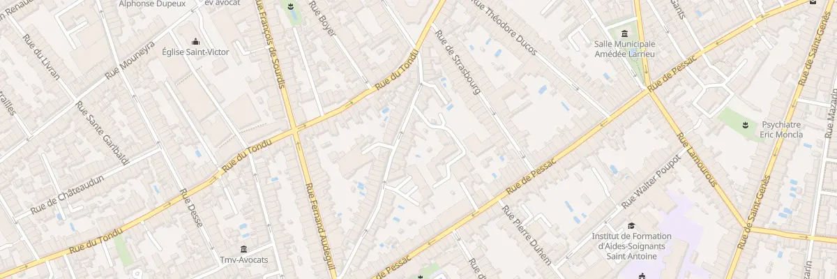 Plan du 24 Rue de Landiras à Bordeaux