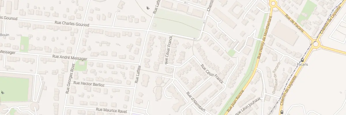 Plan du 10 Rue César Franck à Talence