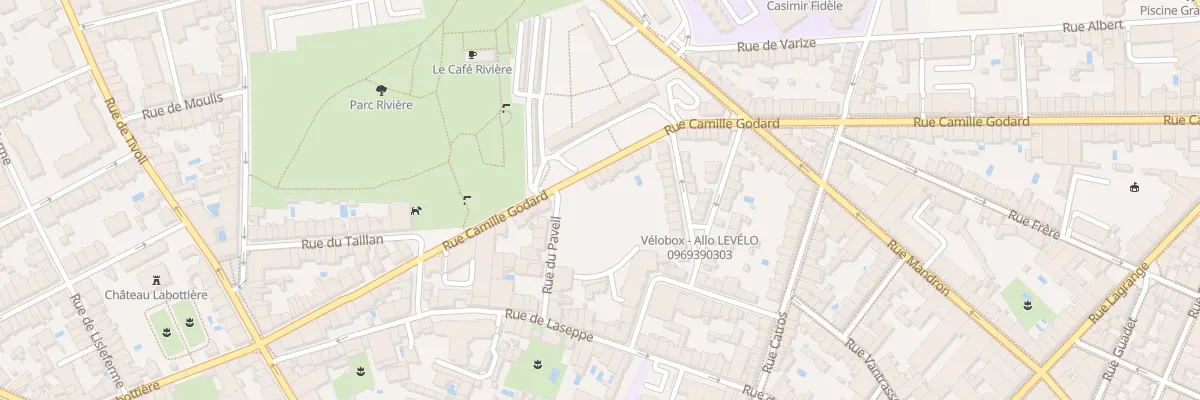 Plan du 206 Rue Camille Godard à Bordeaux