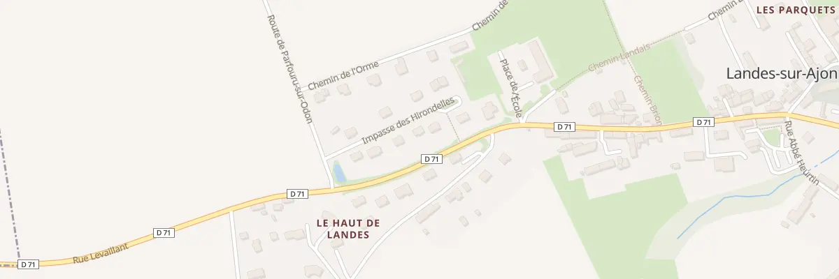 Plan du 7 L’Orme de Landes à Landes-sur-Ajon