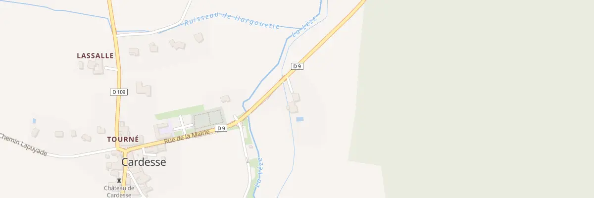 Plan du 94 Rte de Monein à Cardesse
