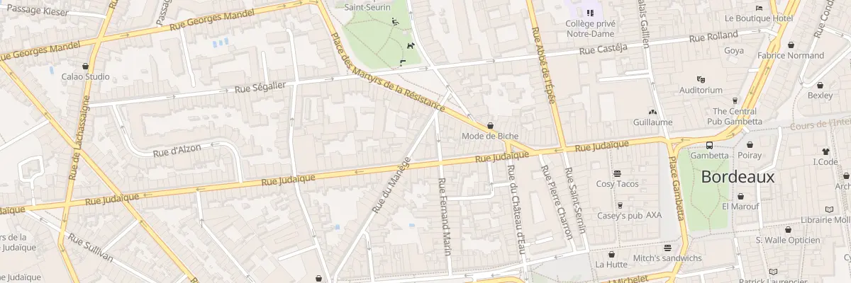 Plan du 4 Rue du Manège à Bordeaux