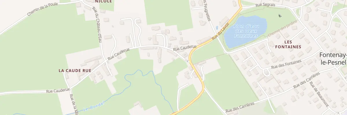 Plan du 3 Rue Caude Rue à Fontenay-le-Pesnel
