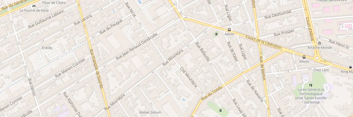 Plan du 78 Rue Mouneyra à Bordeaux