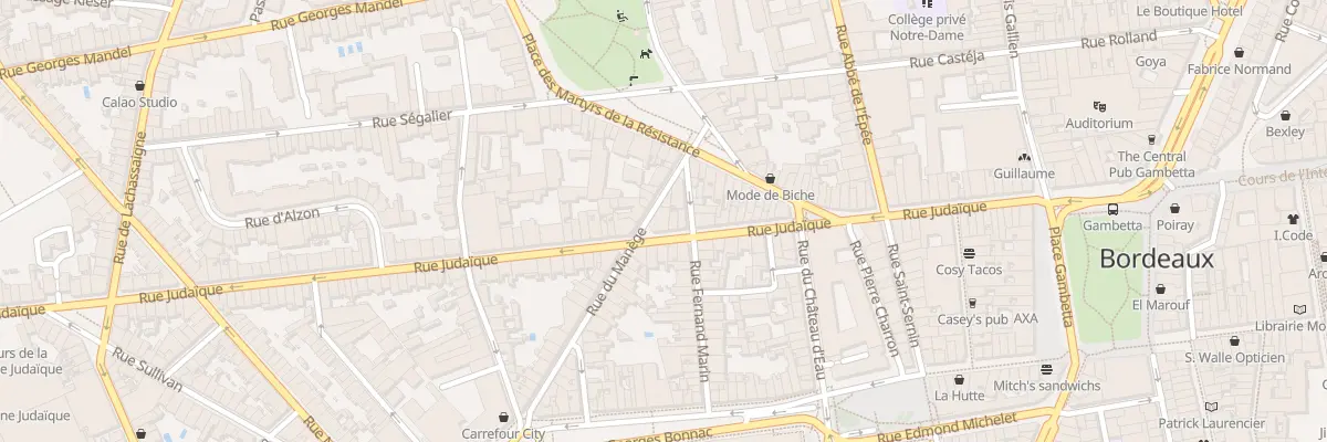 Plan du 71 Rue Judaïque à Bordeaux